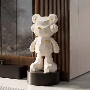 暴力的なクマのソファ床装飾大型セレブホームテレビキャビネット床貯金箱像彫刻彫像装飾用
