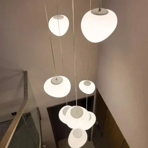 現代の階段シャンデリアペンダントライト屋内照明天井ランプ吊り下げライトledシャンデリア用リビングルーム屋内照明