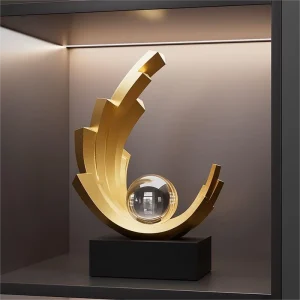 1 個のグッズ置物、ライト高級滑らかな滑らかな装飾ホームリビングルーム玄関ワインキャビネットテレビキャビネットの装飾新築祝いオープニングギフト