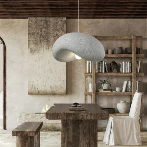 Nordic Wabi Sabi Chandelier Bar Dining Room Pendant Lamps Home Decoration Lustre Lighting Art Table Bar Hanging Lights Fixtures