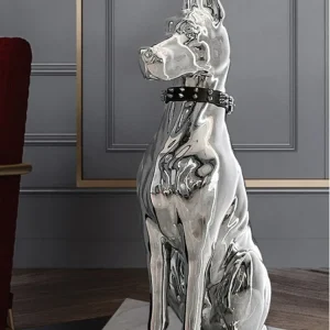 家の装飾のための犬の彫刻,大きな創造的な置物,モダンな北欧の置物,リビングルームの彫刻,装飾の横のソファ
