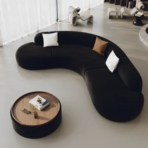 北欧クリエイティブ休憩エリアレセプションソファ高級ミニマリストスタイルビューティーサロン湾曲ソファオフィス家具ソフィドサロンFYOS